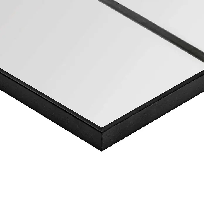 Reinders Bild Slim Frame Black - Dandelion Grey, B x H: 20 x 30 cm - Detailansicht eines modernen Spiegels mit schlankem, schwarzem Rahmen, der sich ideal für stilvolle Akzente in jedem Raum eignet.