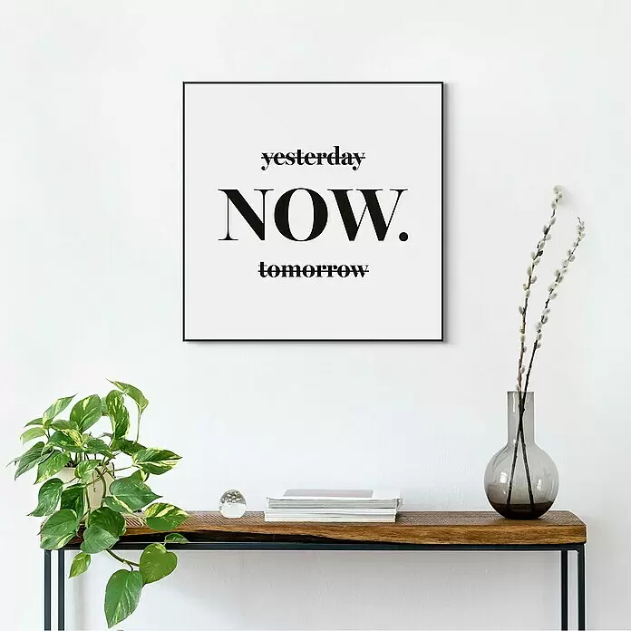 Reinders Bild Slim Frame Black - Now, B x H: 50 x 50 cm - Stimmungsaufnahme