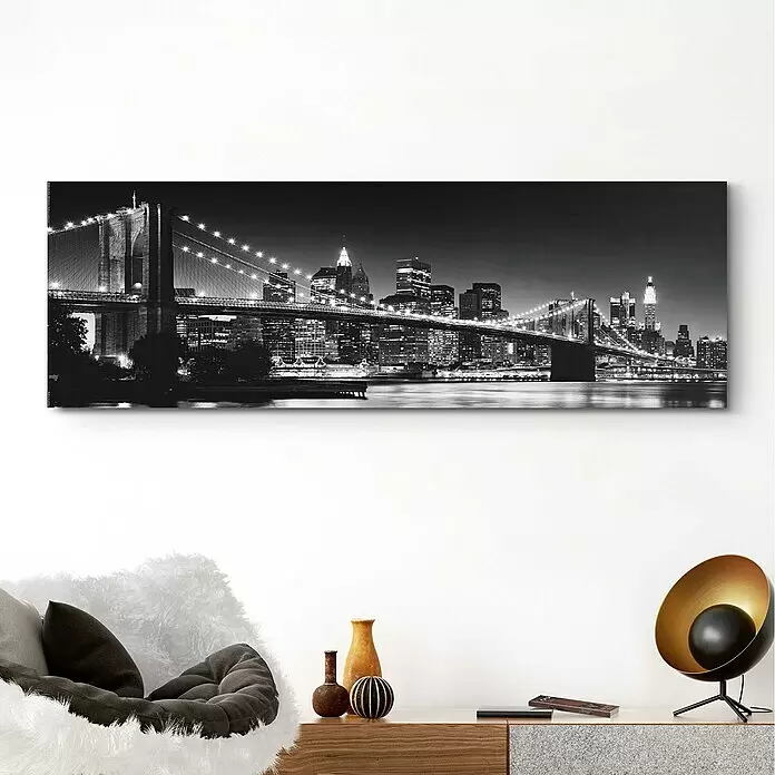 Reinders Decopanel - New York - Brooklyn Bridge, B x H: 156 x 52 cm - Stimmungsaufnahme