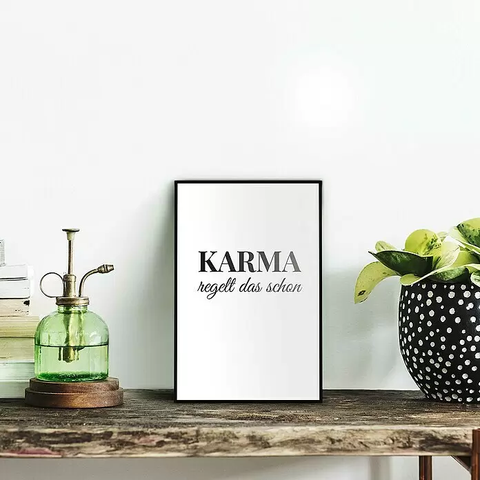 Reinders Bild Slim Frame Black - Karma, B x H: 20 x 30 cm - Stimmungsaufnahme