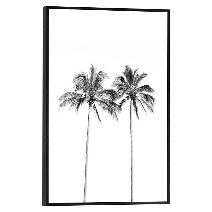 Reinders Bild Slim Frame Black (Two Palmtrees, B x H: 20 x 30 cm) | BAUHAUS