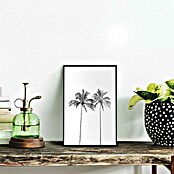 Reinders Bild Slim Frame Black (Two Palmtrees, B x H: 20 x 30 cm) | BAUHAUS