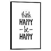 Reinders Bild Slim Frame Black (Think Happy, B x H: 20 x 30 cm) | BAUHAUS