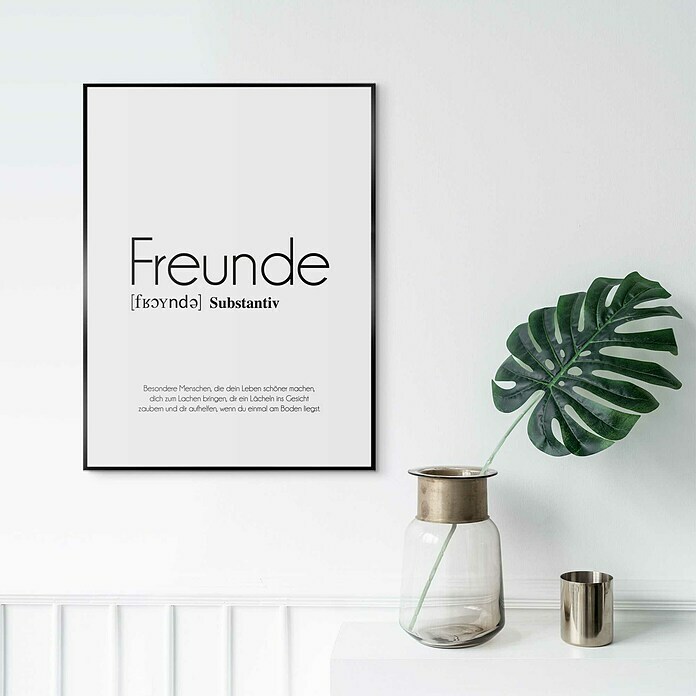 Reinders Canvasschilderij Slim Frame (Freunde, b x h: 30 x 40 cm) | BAUHAUS