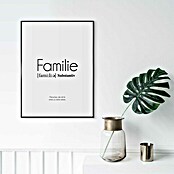 Reinders Bild Slim Frame Black (Familie, B x H: 30 x 40 cm) | BAUHAUS