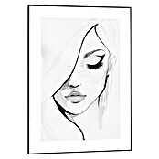 Reinders Bild Slim Frame Black (Female, B x H: 50 x 70 cm) | BAUHAUS