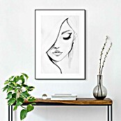 Reinders Bild Slim Frame Black (Female, B x H: 50 x 70 cm) | BAUHAUS