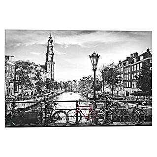 Decoratief paneel (Amsterdam Canal, b x h: 90 x 60 cm)