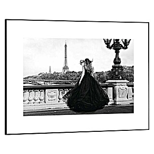 Canvasschilderij Slim Frame (Paris Dress, b x h: 70 x 50 cm)