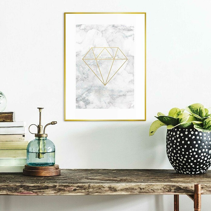 Canvasschilderij (Marble Diamond, b x h: 30 x 40 cm) | BAUHAUS