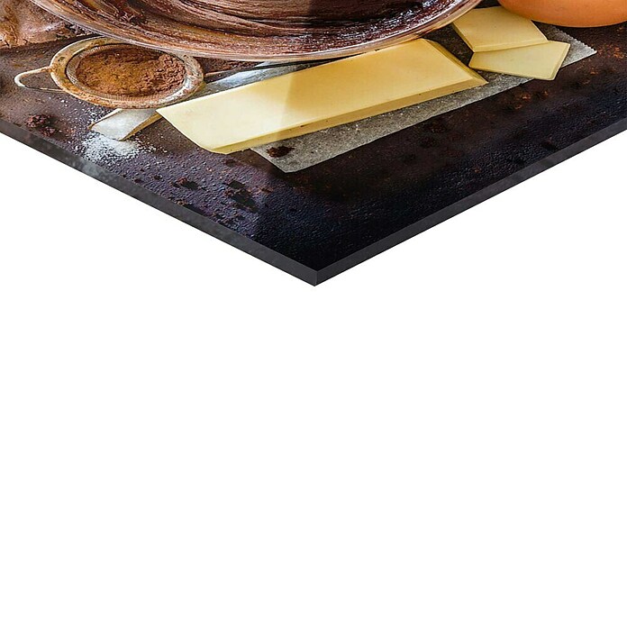 Foto op glas (Choco Recipe, b x h: 30 x 30 cm) | BAUHAUS