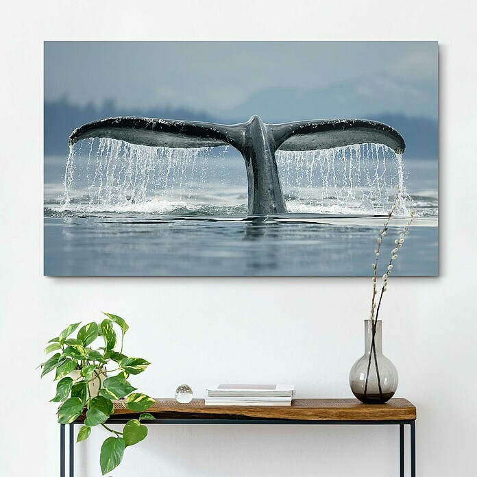 Holzbild Deco BlockWhale Tail, B x H: 118 x 70 cm Mood Shot