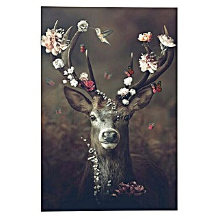 Decoratief paneel (Fauna Flora Deer, b x h: 60 x 90 cm)