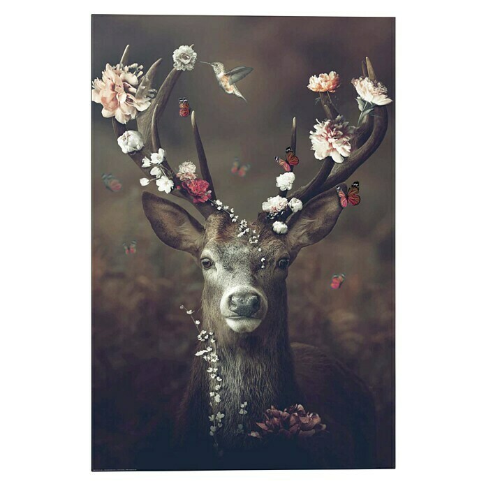 DecopanelFauna Flora Deer, B x H: 60 x 90 cm Front View