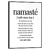 Reinders Bild Slim Frame Black (Yoga Quote, B x H: 30 x 40 cm) | BAUHAUS