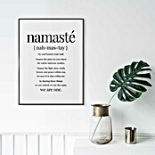 Reinders Bild Slim Frame Black (Yoga Quote, B x H: 30 x 40 cm) | BAUHAUS