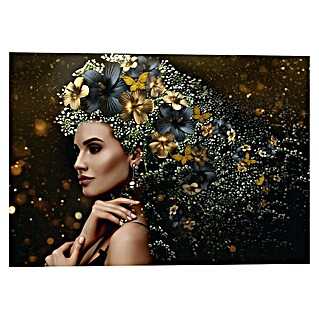 Foto op glas Fine Art (Heerink Sea of Flowers, b x h: 140 x 100 cm)