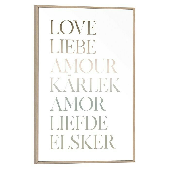 Reinders Bild Slim Frame Wood (Love, B x H: 20 x 30 cm) | BAUHAUS