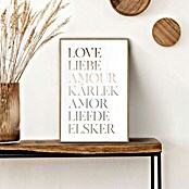 Reinders Bild Slim Frame Wood (Love, B x H: 20 x 30 cm) | BAUHAUS