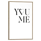 Reinders Bild Slim Frame Wood (You Love Me, B x H: 20 x 30 cm) | BAUHAUS