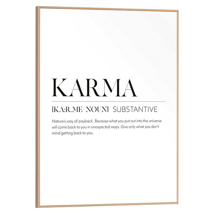 Reinders Bild Slim Frame Wood (Karma, B x H: 30 x 40 cm) | BAUHAUS