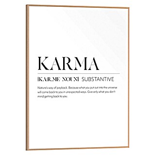 Reinders Bild Slim Frame Wood (Karma, B x H: 30 x 40 cm)