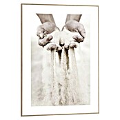 Reinders Bild Slim Frame Wood (Hands in Sand, B x H: 50 x 70 cm) | BAUHAUS