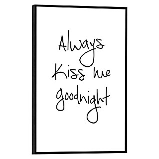 Reinders Bild Slim Frame Black (Always Kisses, B x H: 20 x 30 cm)