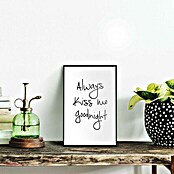 Reinders Bild Slim Frame Black (Always Kisses, B x H: 20 x 30 cm) | BAUHAUS