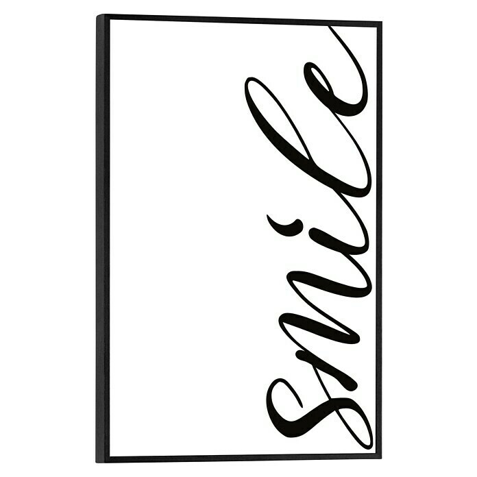 Reinders Bild Slim Frame Black (Smile, B x H: 20 x 30 cm) | BAUHAUS