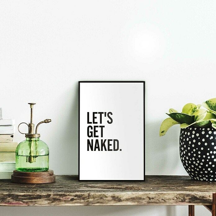 Reinders Bild Slim Frame Black (Let´s Get Naked, B x H: 20 x 30 cm) | BAUHAUS