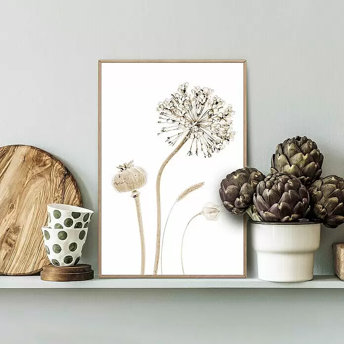 Reinders Bild Slim Frame Wood - Flower Stills, B x H: 20 x 30 cm - Stimmungsaufnahme