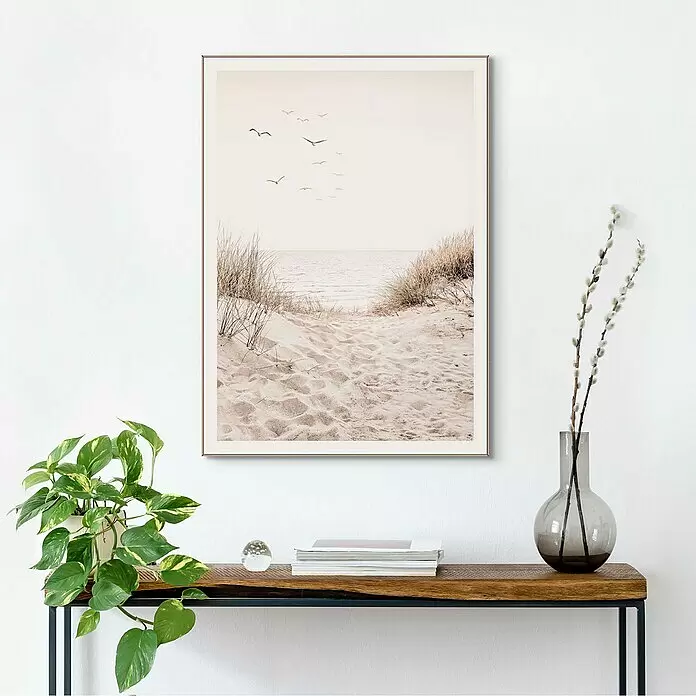 Reinders Bild Slim Frame Wood - Dunepath, B x H: 50 x 70 cm - Stimmungsaufnahme
