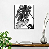 Reinders Bild Slim Frame Black (Monstera Black, B x H: 40 x 50 cm) | BAUHAUS