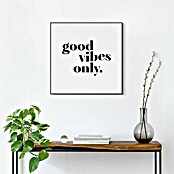 Reinders Bild Slim Frame Black (Good Vibes Only, B x H: 50 x 50 cm) | BAUHAUS