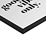 Reinders Bild Slim Frame Black (Good Vibes Only, B x H: 50 x 50 cm) | BAUHAUS