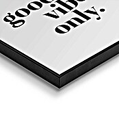 Reinders Bild Slim Frame Black (Good Vibes Only, B x H: 50 x 50 cm) | BAUHAUS