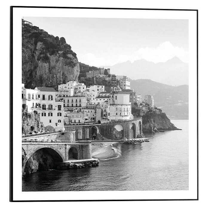 Reinders Bild Slim Frame Black (Amalfi Coast, B x H: 50 x 50 cm) | BAUHAUS