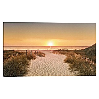 Reinders Holzbild Deco Block (Beachpath Sunset, B x H: 118 x 70 cm)