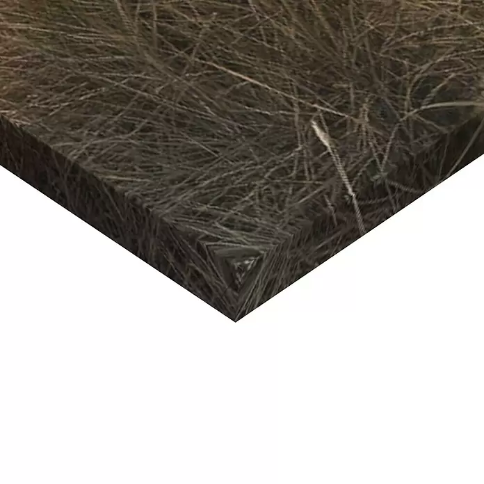 Reinders Holzbild Deco Block - Beachpath Sunset, B x H: 118 x 70 cm - Strukturierte 3D-Blockecke mit trockenem, braunem Gras-Muster.