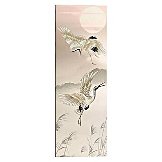 Decoratief paneel (Pastel Cranes, b x h: 30 x 90 cm)