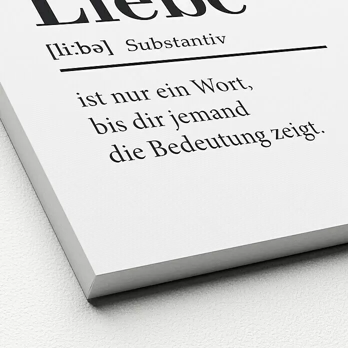 ProArt Young Living Leinwandbild - Liebe, B x H: 30 x 30 cm - Detailaufnahme