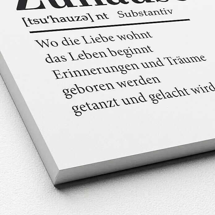 ProArt Young Living Leinwandbild - Zuhause, B x H: 30 x 30 cm - Detailaufnahme