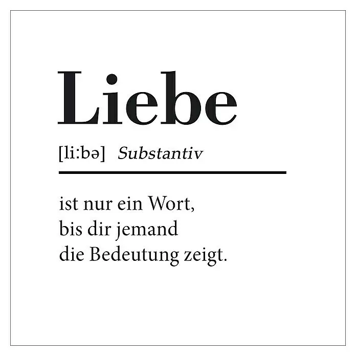 ProArt Young Living Leinwandbild - Liebe, B x H: 30 x 30 cm - Vorderansicht