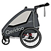 Qeridoo Kinderfahrradanhänger Qupa 1 (Einsitzer, Grey, Geeignet für: Kinder mit max. 116 cm Körpergröße) | BAUHAUS