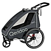 Qeridoo Kinderfahrradanhänger Qupa 1 (Einsitzer, Grey, Geeignet für: Kinder mit max. 116 cm Körpergröße) | BAUHAUS