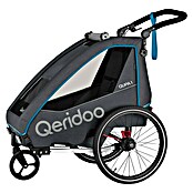 Qeridoo Kinderfahrradanhänger Qupa 1 (Einsitzer, Blue, Geeignet für: Kinder mit max. 116 cm Körpergröße) | BAUHAUS