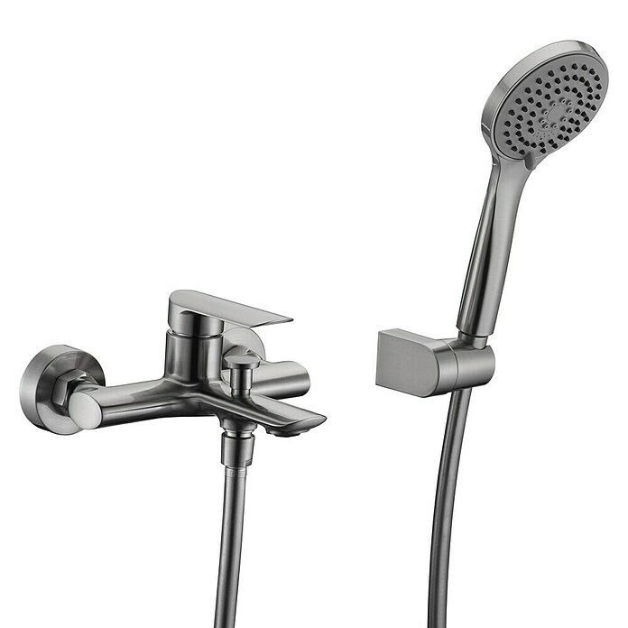 Imex Ural Grifo monomando de bañera (Níquel) | BAUHAUS