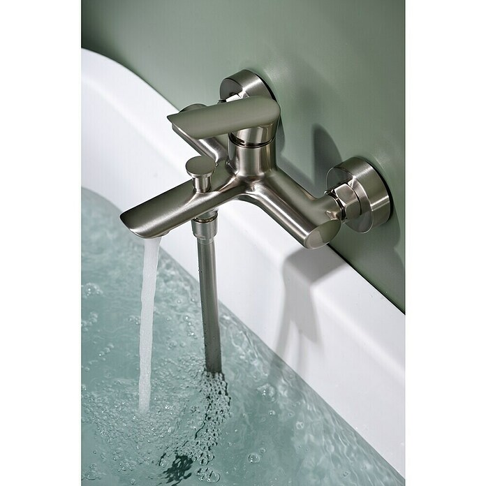 Imex Ural Grifo monomando de bañera (Níquel) | BAUHAUS
