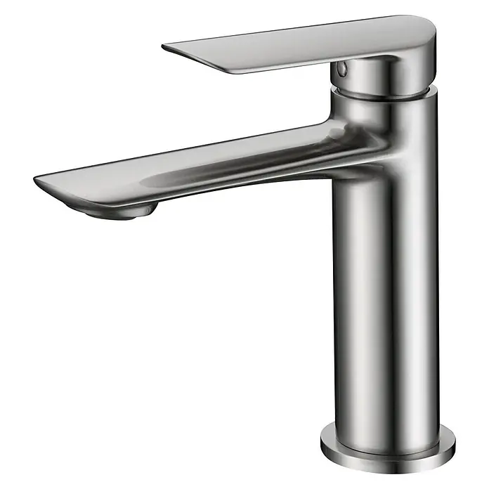 Imex Ural Grifo de lavabo - Níquel - Elegante grifo cromado con un diseño moderno. Perfecto para cualquier baño, ofrece estilo y funcionalidad.